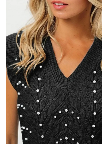 Sleeveless Black Beach Top for Ladies - Beach Babes Beachwear - Fort Lauderdale