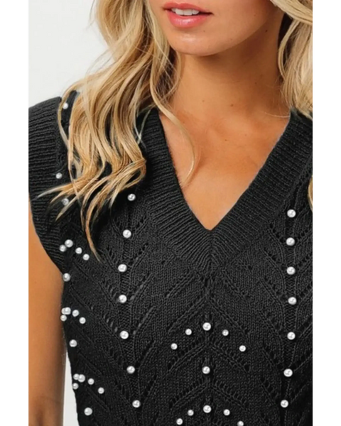 Sleeveless Black Beach Top for Ladies - Beach Babes Beachwear - Fort Lauderdale