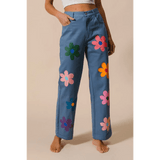 Fun Denim Straight Leg Jeans - Beach Babes Beachwear - Fort Lauderdale
