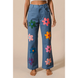 Fun Denim Straight Leg Jeans - Beach Babes Beachwear - Fort Lauderdale