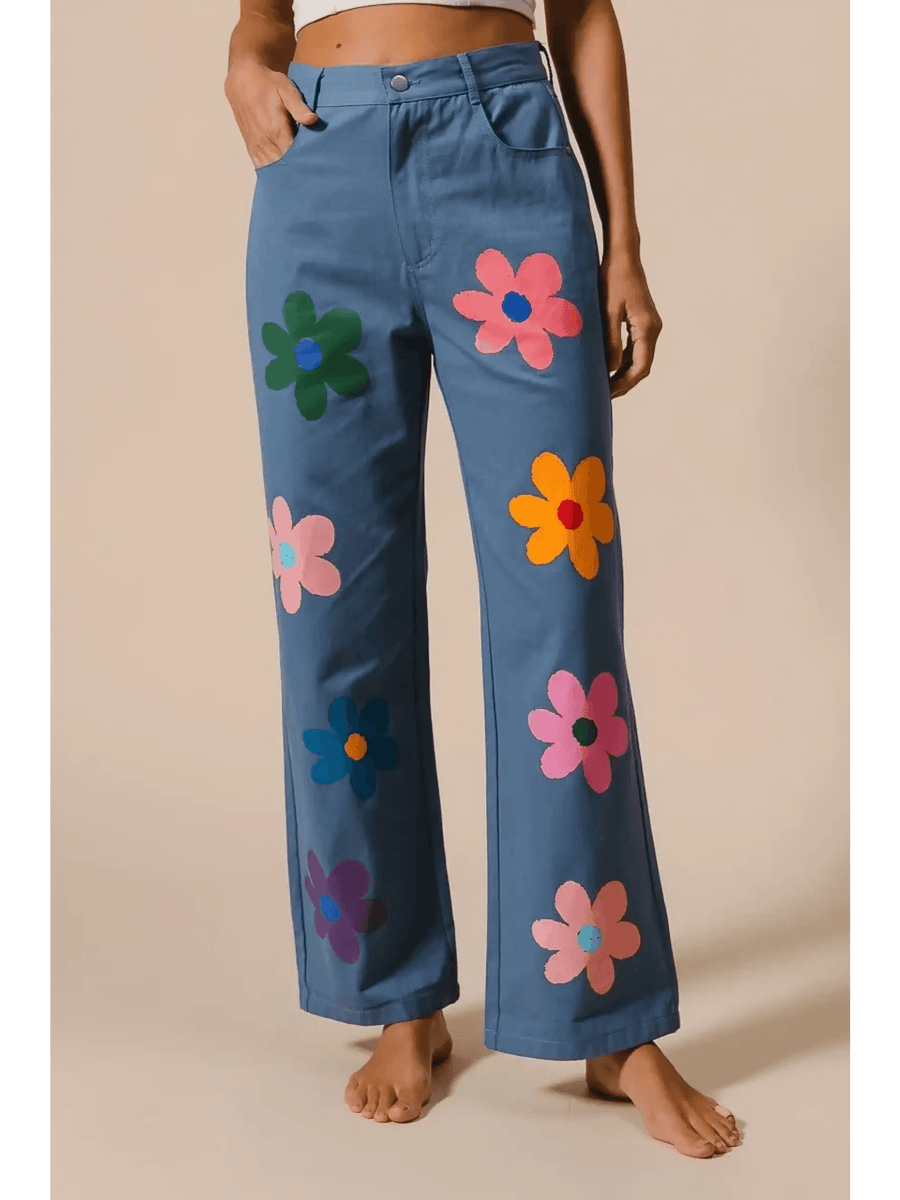 Fun Denim Straight Leg Jeans - Beach Babes Beachwear - Fort Lauderdale