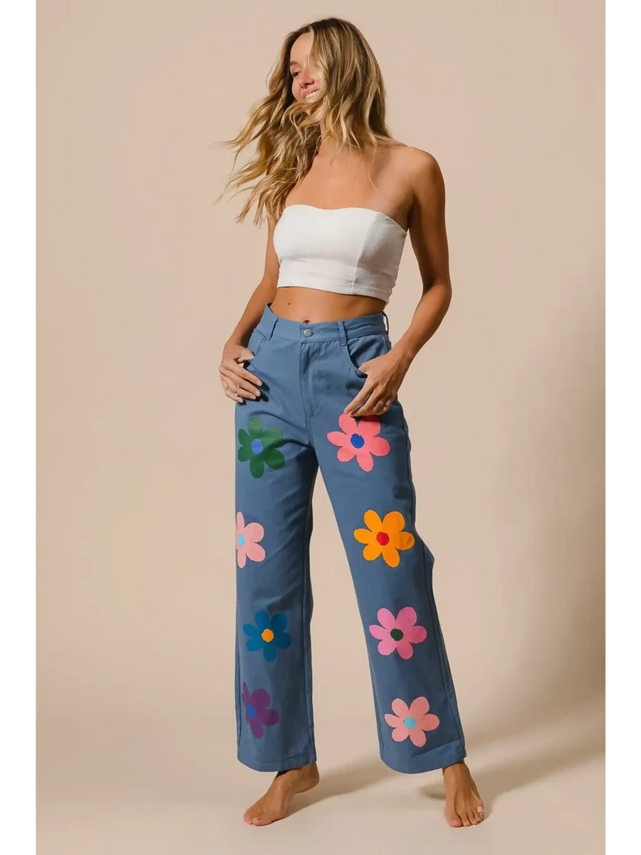 Fun Denim Straight Leg Jeans - Beach Babes Beachwear - Fort Lauderdale