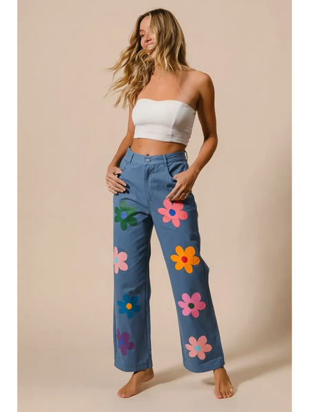 Fun Denim Straight Leg Jeans - Beach Babes Beachwear - Fort Lauderdale