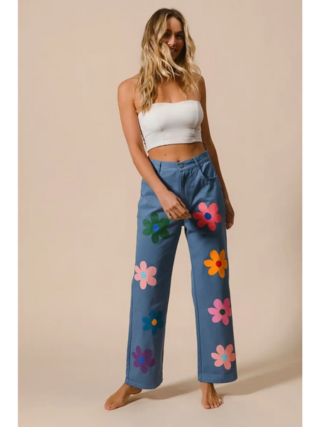 Fun Denim Straight Leg Jeans - Beach Babes Beachwear - Fort Lauderdale