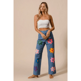 Fun Denim Straight Leg Jeans - Beach Babes Beachwear - Fort Lauderdale