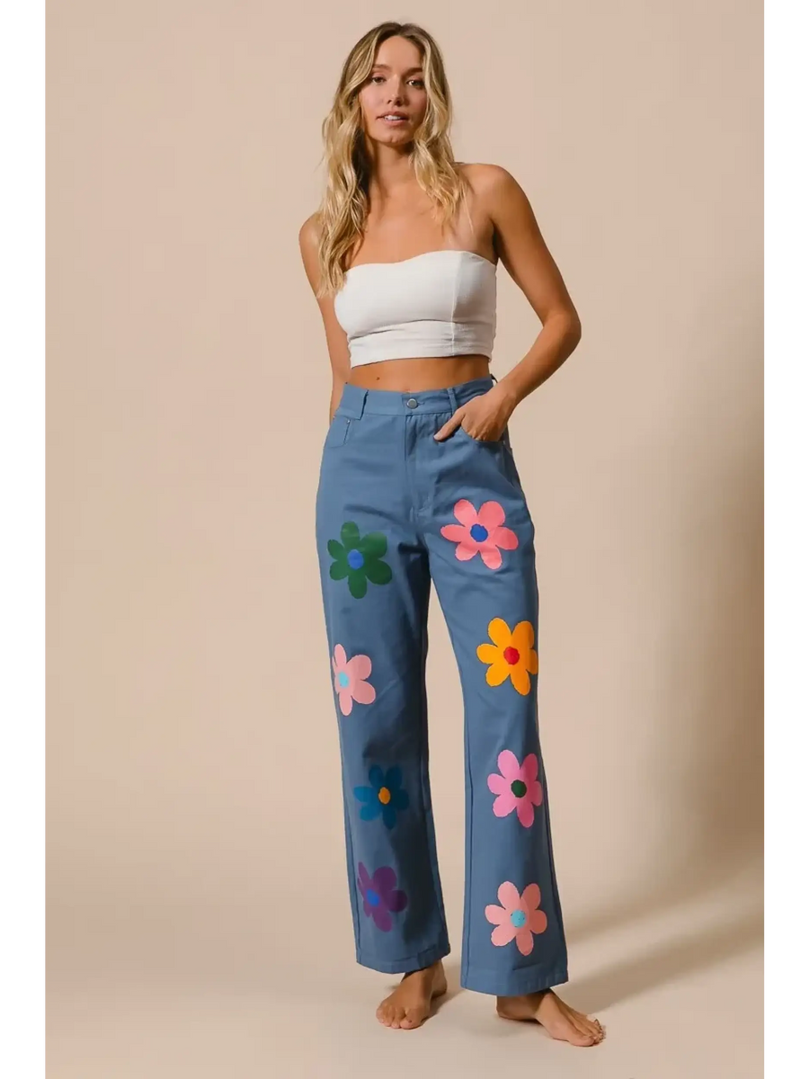 Fun Denim Straight Leg Jeans - Beach Babes Beachwear - Fort Lauderdale