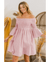 Blushing Off-Shoulder Mini Dress - Beach Babes Beachwear - Fort Lauderdale