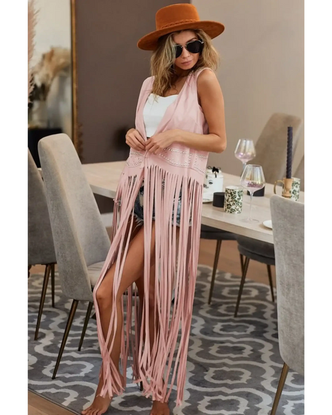 Bush Fringe Duster Vest - Beach Babes Beachwear - Fort Lauderdale