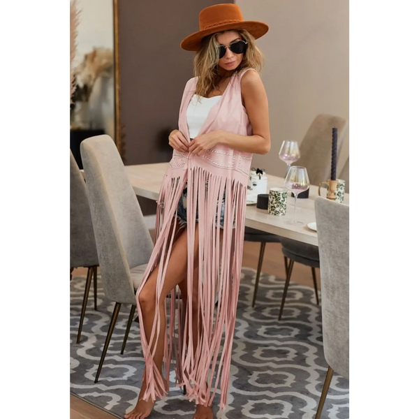 Bush Fringe Duster Vest - Beach Babes Beachwear - Fort Lauderdale