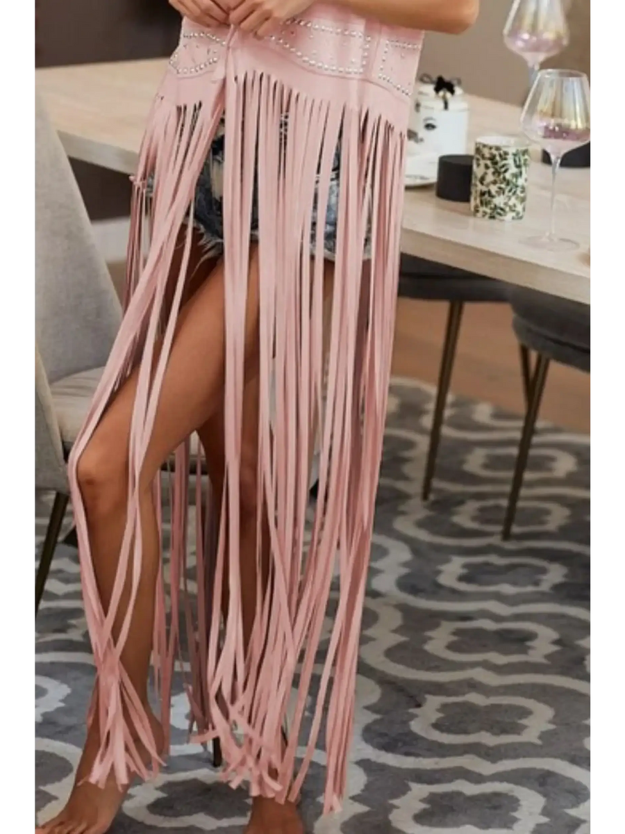 Bush Fringe Duster Vest - Beach Babes Beachwear - Fort Lauderdale