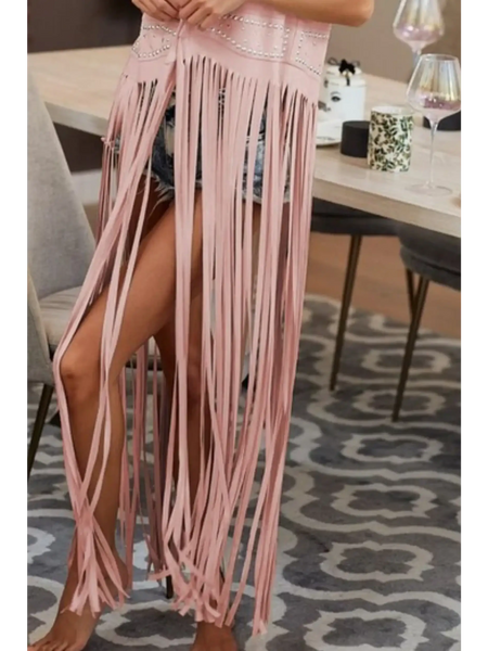 Bush Fringe Duster Vest - Beach Babes Beachwear - Fort Lauderdale