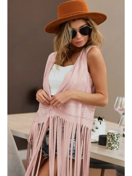 Bush Fringe Duster Vest - Beach Babes Beachwear - Fort Lauderdale