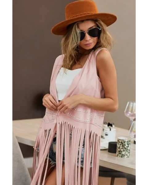 Bush Fringe Duster Vest - Beach Babes Beachwear - Fort Lauderdale