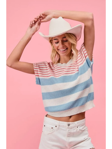 Lightweight Sleeveless Cute Knit Top - Beach Babes Beachwear - Fort Lauderdale