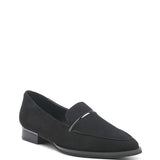 Rag Company black genuine leather loafers with sleek design and comfortable low heel