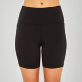 Trendsi black high waist summer shorts activewear with comfortable fit for workouts