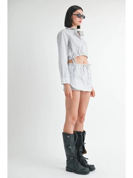 Affordably Stylish Blue & White Beach Shorts - Resort Wear 2025 - Beach Babes Beachwear - Fort Lauderdale