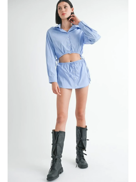 Affordably Stylish Blue & White Beach Shorts - Resort Wear 2025 - Beach Babes Beachwear - Fort Lauderdale