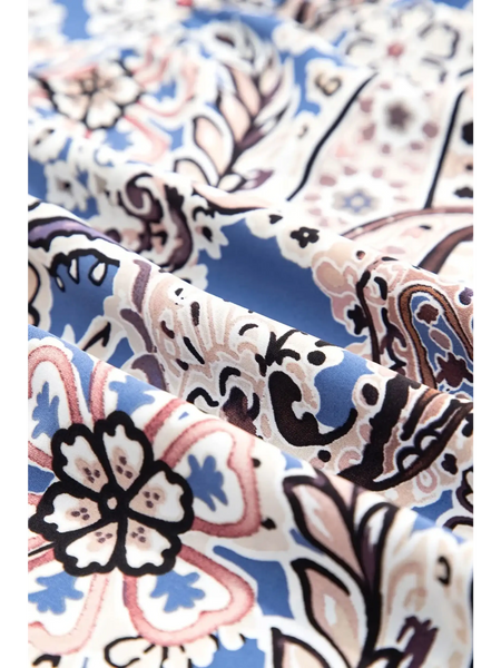Lets Do Brunch Hun- Blue Paisley Maxi Dress - Beach Babes Beachwear - Fort Lauderdale
