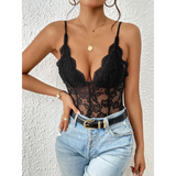 Black Sexy Lace Bodysuit - Beach Babes Beachwear - Fort Lauderdale