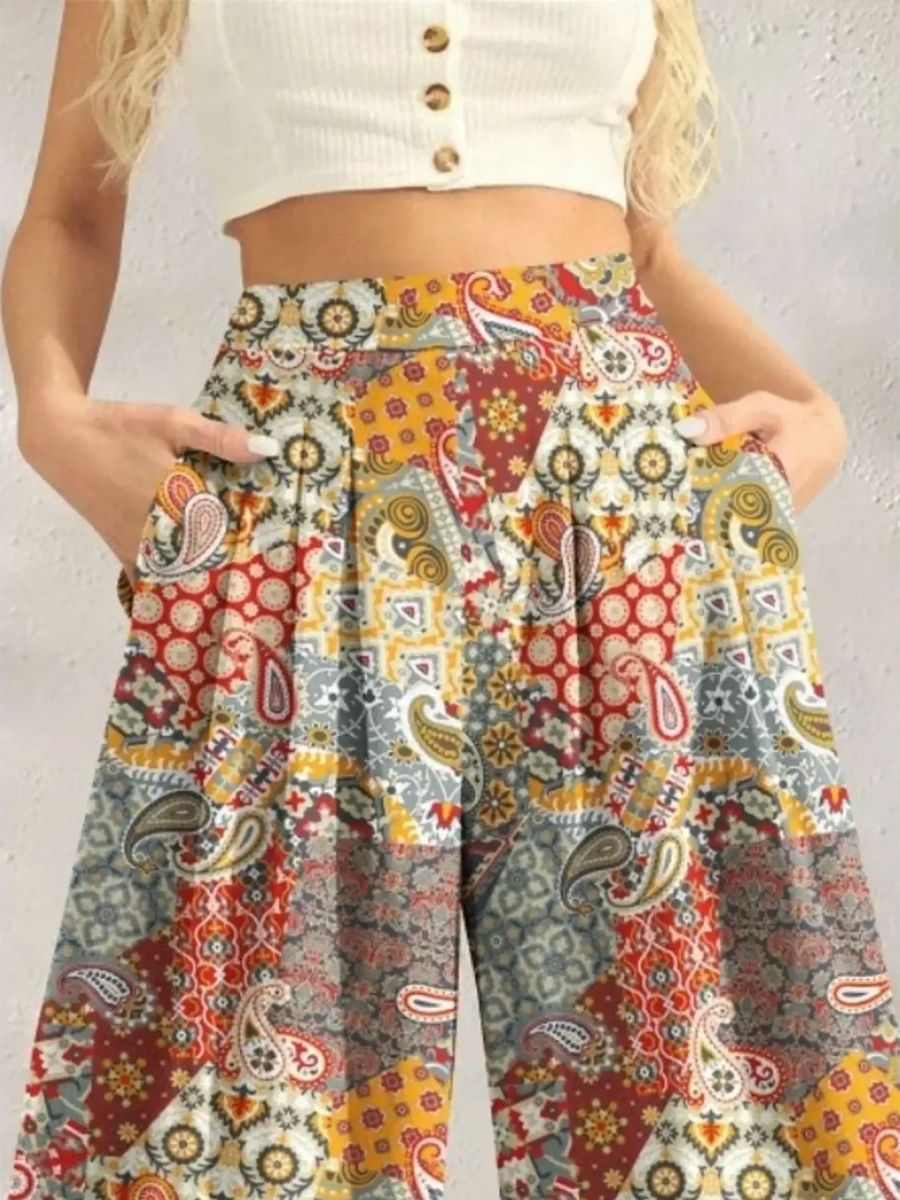 Boho Wide Leg Pants for Beach or Resort - Beach Babes Beachwear - Fort Lauderdale