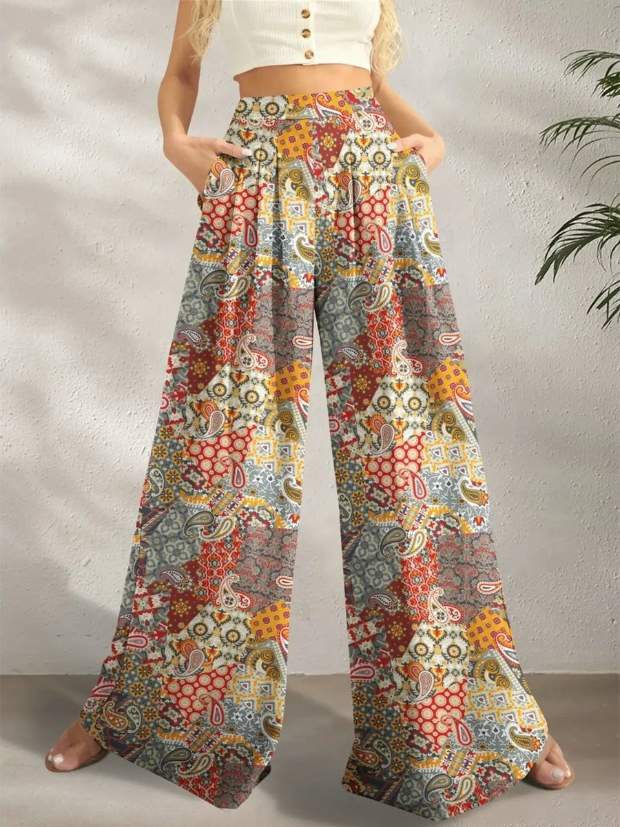 Boho Wide Leg Pants for Beach or Resort - Beach Babes Beachwear - Fort Lauderdale