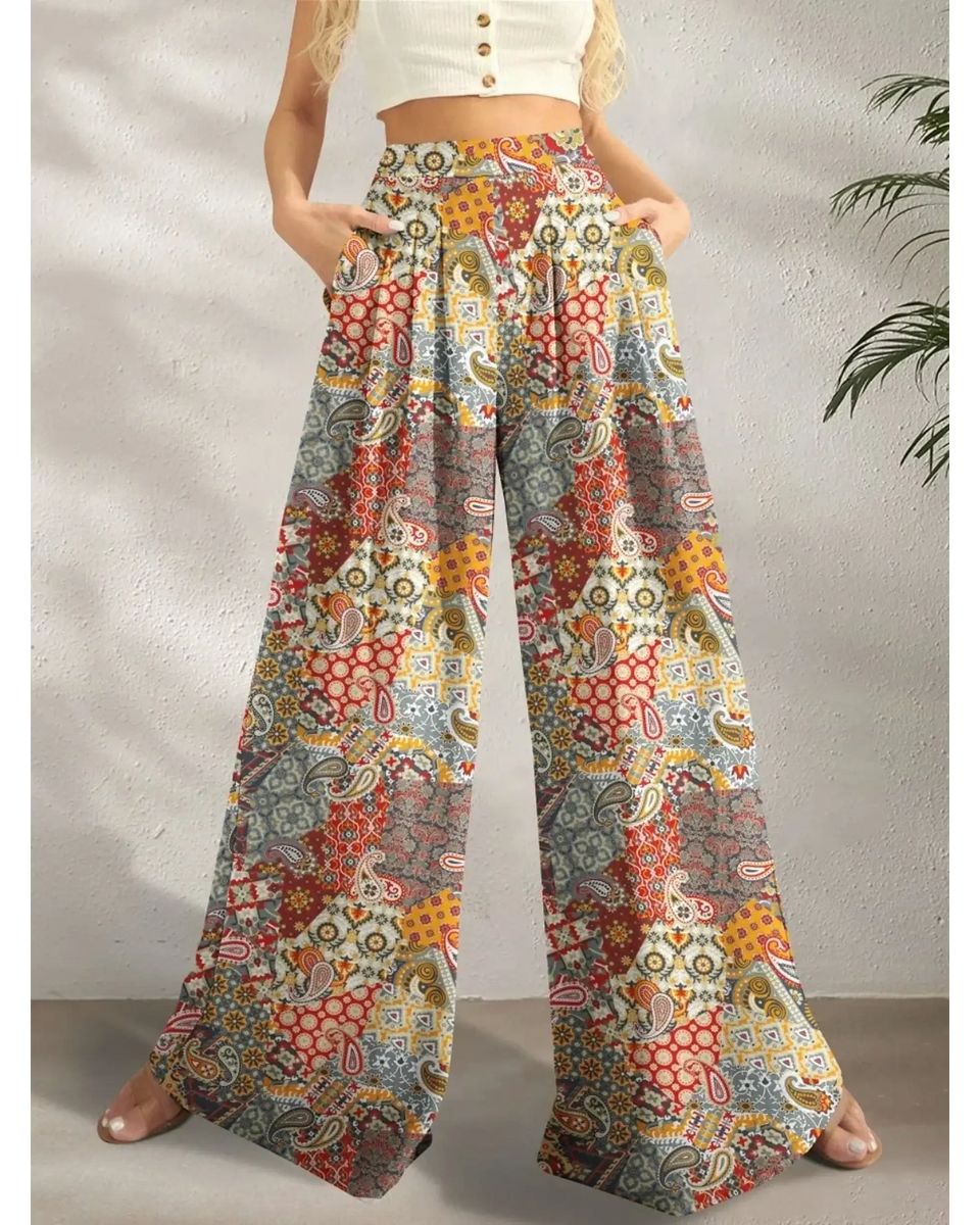 Boho Wide Leg Pants for Beach or Resort - Beach Babes Beachwear - Fort Lauderdale