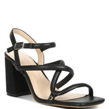 Babe Beachwear black strappy block heel summer sandals with buckle closure