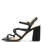 Babe Beachwear black strappy block heel summer sandals with adjustable ankle strap shoes