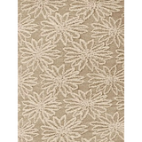 Close-up of beige fabric with white floral embroidery detail on Babe Beachwear women's two tone tube top