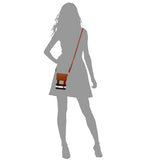 Burnbury Plaid Crossbody Bag by Babe Beachwaer worn over shoulder with adjustable strap