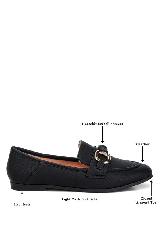 Horsebit Designer Leather Loafers - Beach Babes Beachwear - Fort Lauderdale