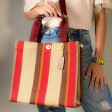 Versatile Stripe Tote: Essential Beach Wear Accessory - Beach Babes Beachwear - Fort Lauderdale