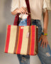 Versatile Stripe Tote: Essential Beach Wear Accessory - Beach Babes Beachwear - Fort Lauderdale