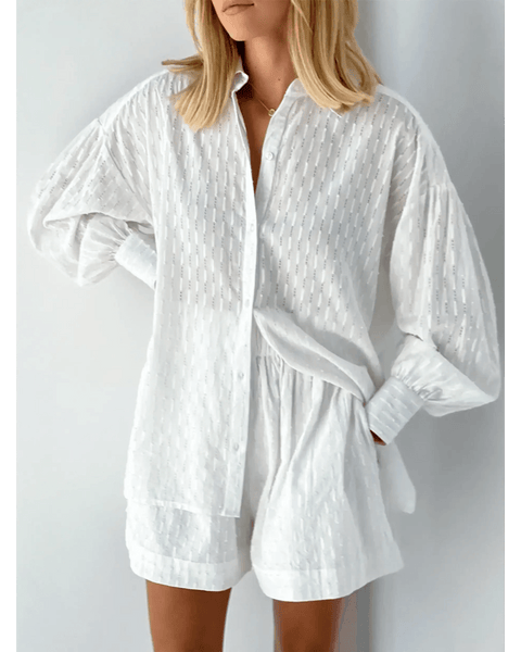 Classic Chic Resort Shorts and Top Set - Beach Babes Beachwear - Fort Lauderdale1