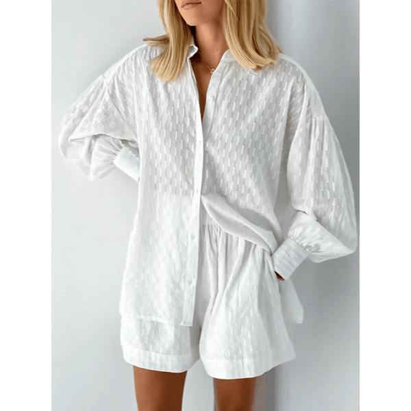 Classic Chic Resort Shorts and Top Set - Beach Babes Beachwear - Fort Lauderdale1