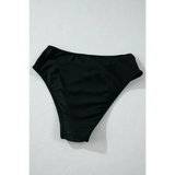 Black cheeky bikini bottoms sporty top style from Beach Babes swimwear collection