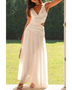 Trendsi white maxi chic cutout dress for women with sleeveless design and flowy skirt