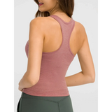 Trendsi active tank in pink featuring a chic racerback yoga tank for women with comfortable fit