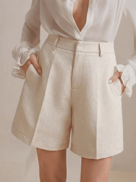 Classy High Waist Mid Shorts - Beach Babes Beachwear - Fort Lauderdale