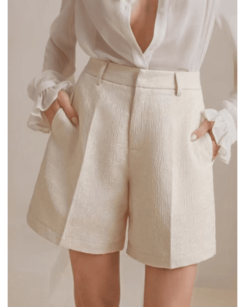 Classy High Waist Mid Shorts - Beach Babes Beachwear - Fort Lauderdale