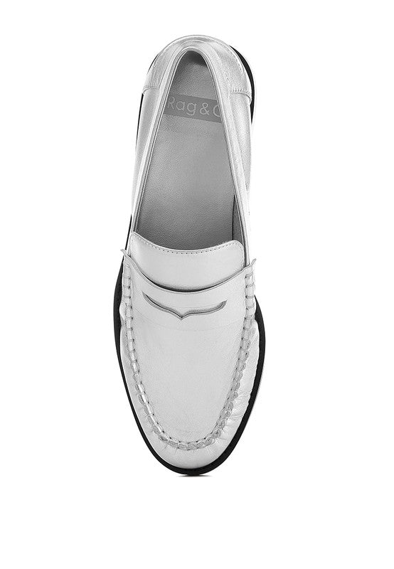 White Babe Beachwear comfortable slip-on loafers for travel with stitched detailing and black sole