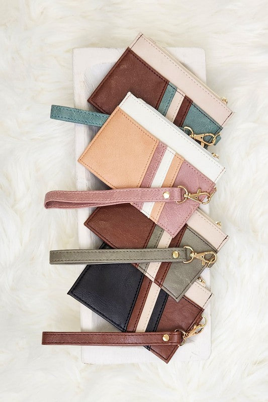 Babe Beachwear Compact Wrist Wallet and Card Case in multiple colors with detachable wrist straps