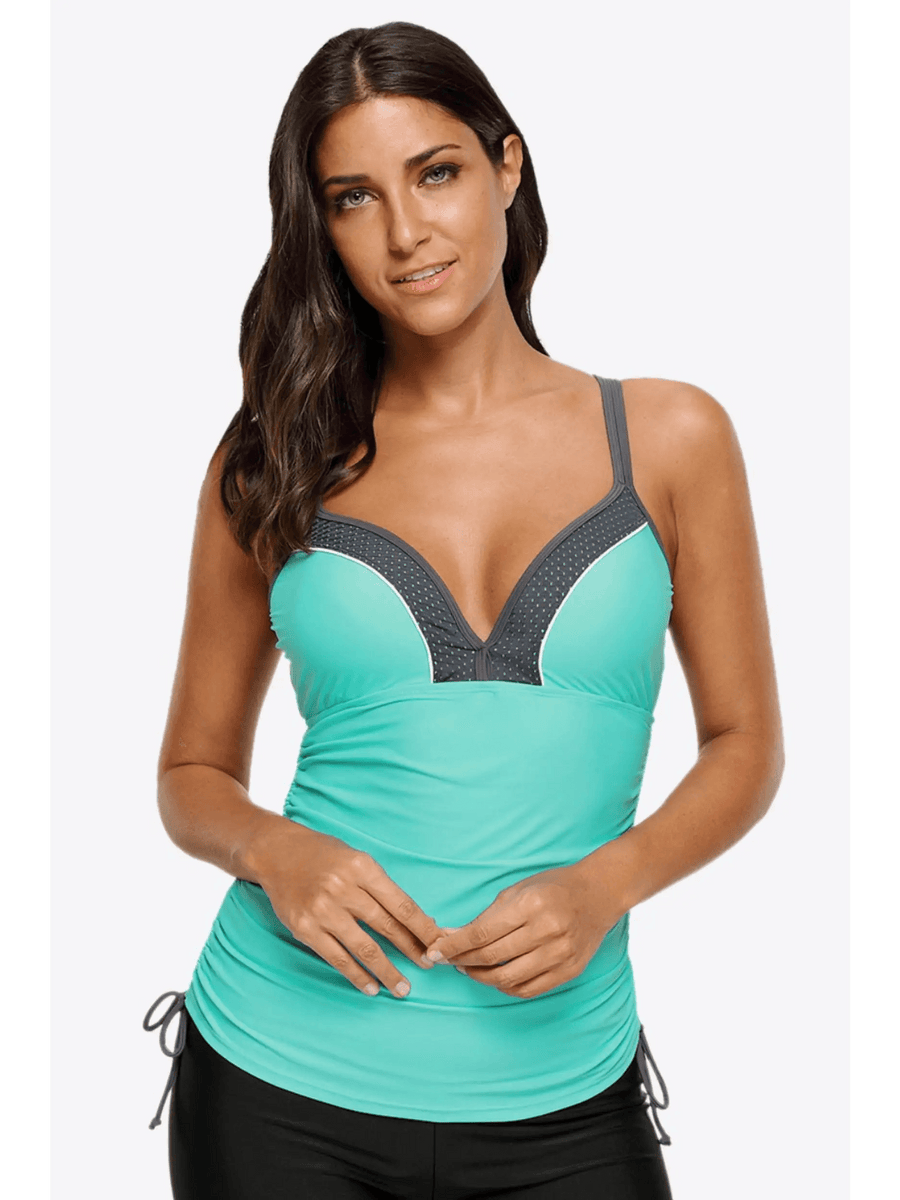 Flattering Tankini Swimsuit with V Neck - Beach Babes Beachwear - Fort Lauderdale1