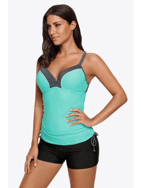 Flattering Tankini Swimsuit with V Neck - Beach Babes Beachwear - Fort Lauderdale5