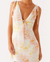 Babe Beachwear mini dress in pastel floral print with tie straps perfect cute beach dresses for petites