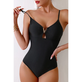 Tummy Control Black One-Piece Swimsuit - Beach Babes Beachwear - Fort Lauderdale