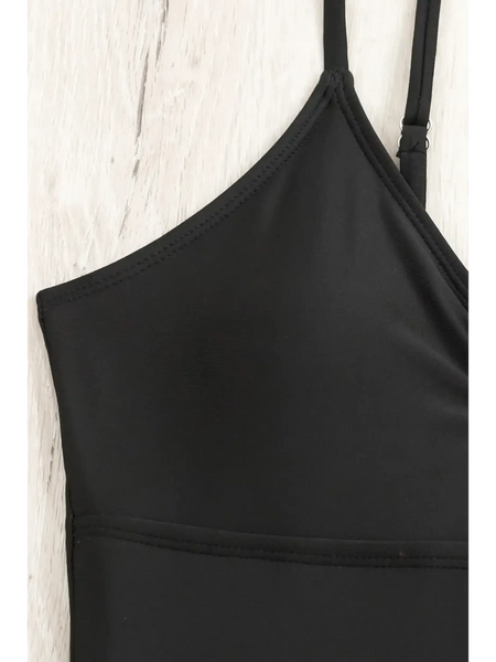 Tummy Control Black One-Piece Swimsuit - Beach Babes Beachwear - Fort Lauderdale