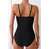 Tummy Control Black One-Piece Swimsuit - Beach Babes Beachwear - Fort Lauderdale