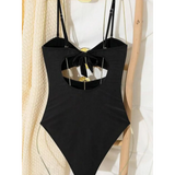 Plus Size Cutout One Piece Black Swimsuit - Beach Babes Beachwear - Fort Lauderdale3